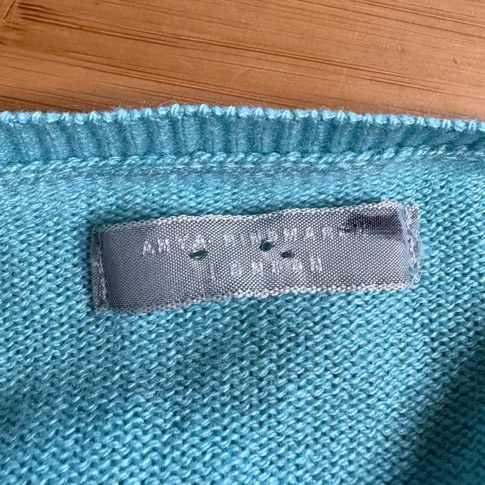GUC Anya Hindmarch- Silk and Cashmere Embellished Cardigan. Size S - Picture 3 of 9